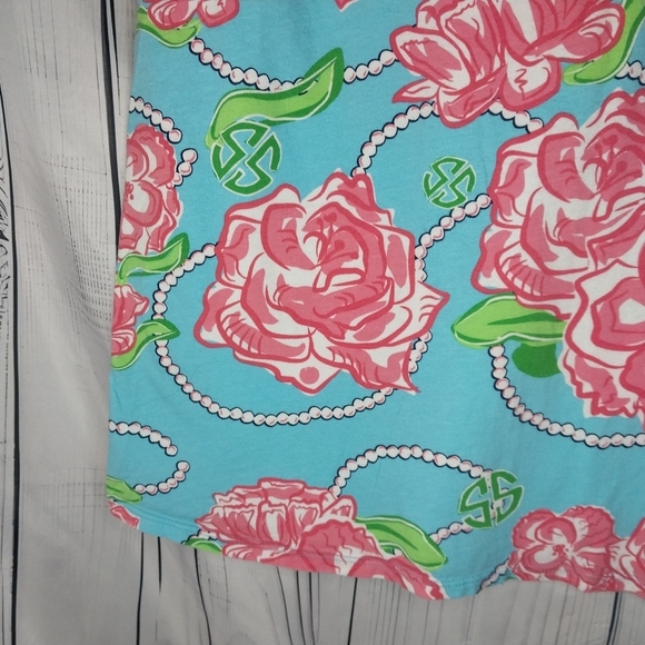 Simply Southern Bloom Floral Pearl Pocket T Shirt Dress - Picture 11 of 13